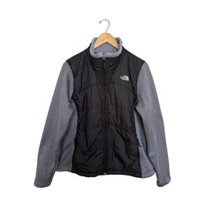 The North Face Agave Mash Up Full Zip Jacket Women’s Sz XL Black Gray Insulated